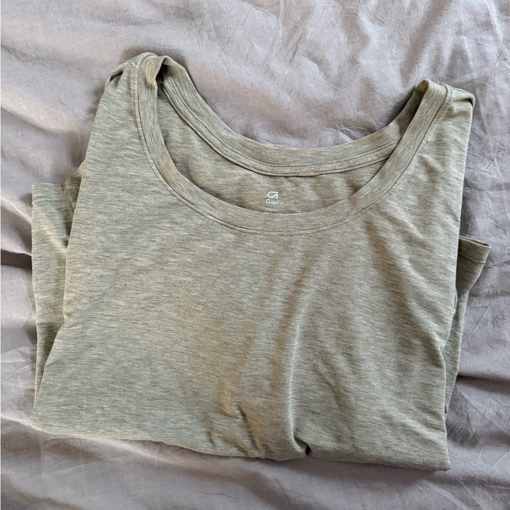 GAP Light Green Super Soft Scoop Neck Tee